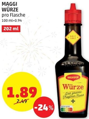PENNY Maggi Würze 202 ml Angebot