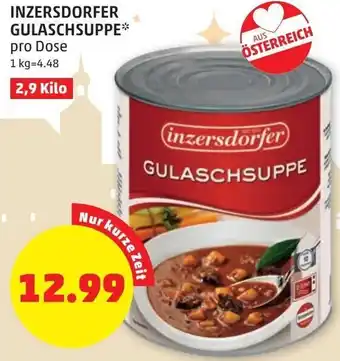 PENNY Inzersdorfer Gulaschsuppe pro Dose Angebot