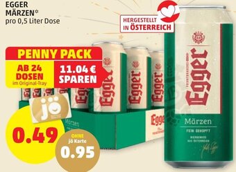 PENNY Egger Märzen Dose 0,5 Liter Angebot