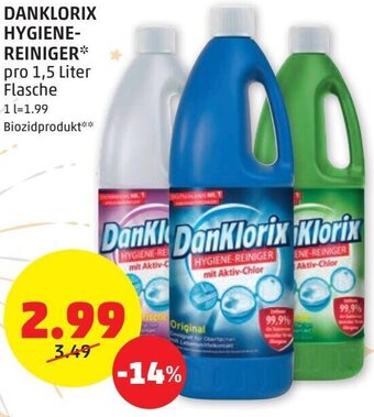 PENNY Danklorix Hygiene-reiniger 1,5 Liter Angebot