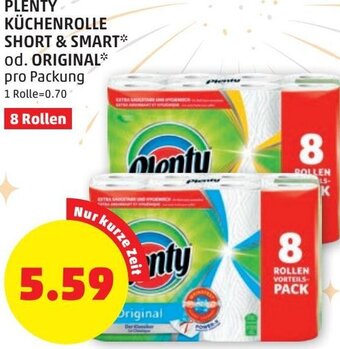PENNY Plenty Küchenrolle Short & Smart od. Original Angebot