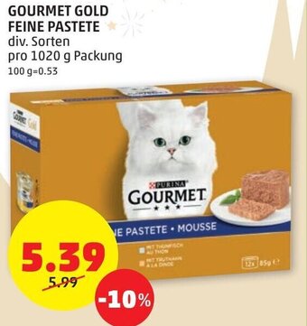 PENNY Purina Gourmet Gold Feine Pastete 1020 g Angebot