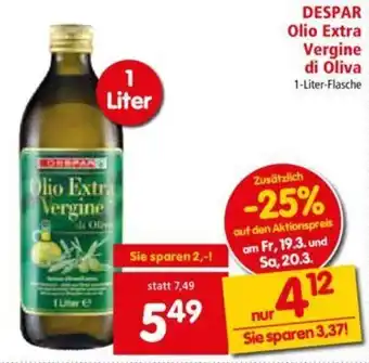Despar Olio Extra Vergine Di Oliva 1L
