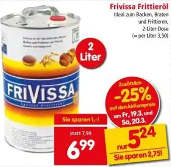 Interspar Frivissa Frittieröl 2Liter Angebot