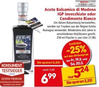 Interspar Aceto Balsamico Di Modena IGP Invecchiato Angebot