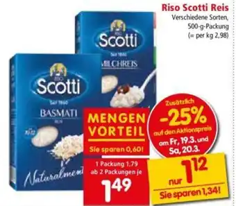 Interspar Riso Scotti Reis 500g Angebot