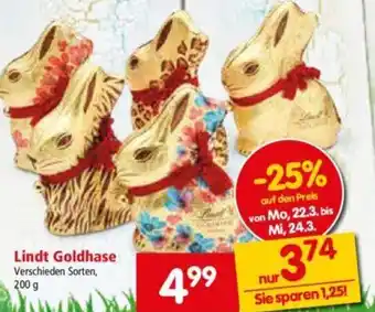 Interspar Lindt Goldhase 200g Angebot