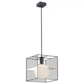 Lampenwelt Hängeleuchte skare mit käfigschirm, schwarz Angebot