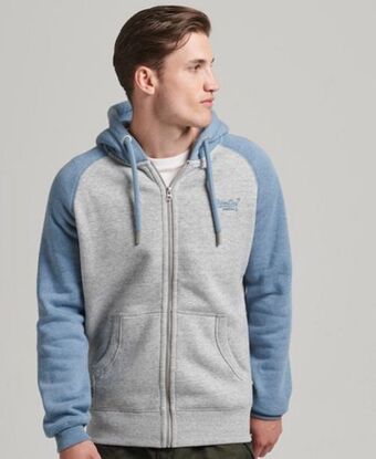 Superdry Organic cotton essential logo baseball zip hoodie Angebot