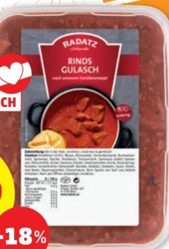 PENNY Rindsgulasch Angebot