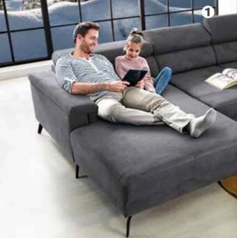 Polstermöbel Fischer Wohnlandschaft stoff Angebot