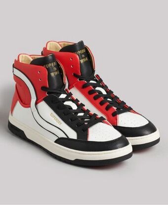 Superdry Vintage vegan basket high top trainers Angebot