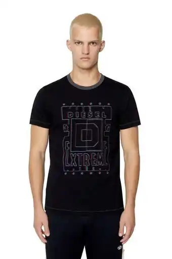 Diesel T-shirt mit diesel extreme-stickerei Angebot