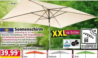 Norma Sonnenschirm XXL ca.2x3m Angebot