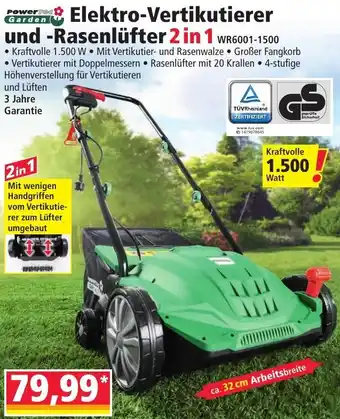 Norma Power Garden Elektro-Vertikutierer Und Rasenlüfter Angebot