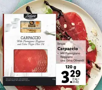 Lidl Deluxe Carpaccio 120g Angebot