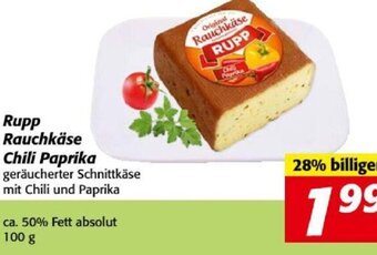 Nah&Frisch Rupp Rauchkäse Chili Paprika 100 g Angebot