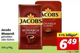 Nah&Frisch Jacobs Monarch 500 g Angebot