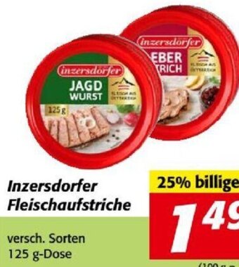 Nah&Frisch Inzersdorfer Fleischaufstriche 125 g Angebot