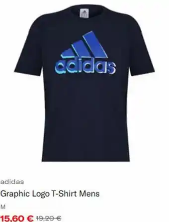 Sports Direct Adidas Graphic Logo T-Shirt Mens Angebot