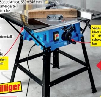 Norma Tischkreissäge hs250l se Angebot