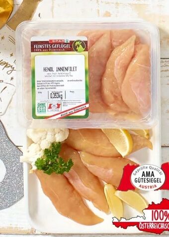 Spar Feinstes geflügel hendl-innenfilet Angebot