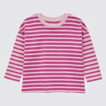 UNIQLO Toddler cotton crew neck t-shirt long sleeve Angebot
