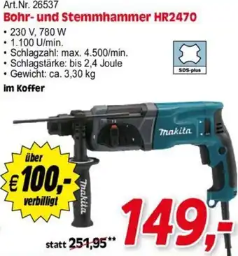Zgonc Makita Bohr-und Stemmhammer HR2470 Angebot