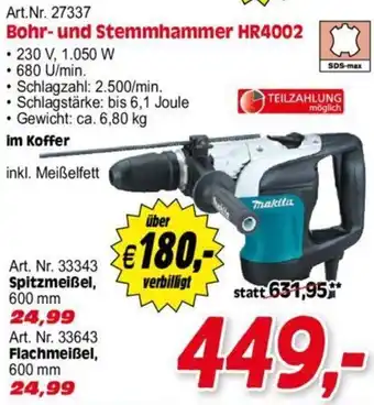 Zgonc Makita Bohr-und Stemmhammer HR4002 Angebot