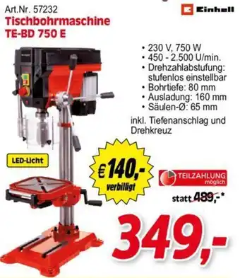 Zgonc Einhell Tischbohrmaschine TE-BD 750 E Angebot