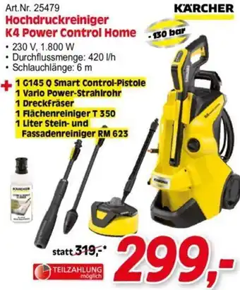 Zgonc K'A'RCHER Hochdruckreiniger K4 Power Control Home Angebot