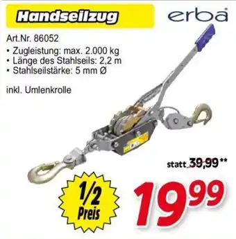 Zgonc erba Handseilzug Angebot