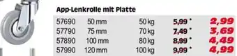 App-Lenkrolle mit Platte 50 kg