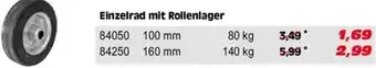 Zgonc Einzelrad mit Rollenlager 140kg Angebot