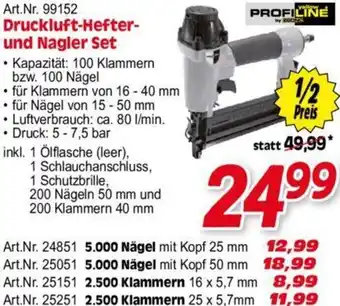 Zgonc Profiline Druckluft-Hefter-und Nagler Set Angebot