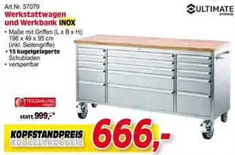Ultimate Werkstattwagen und Werkbank INOX