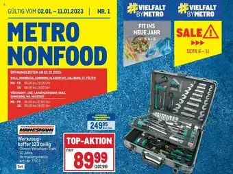 Metro Bruder Mannesmann Werkzeug-koffer 133 teilig Angebot