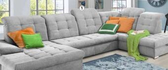 Polstermöbel Fischer Wohnlandschaft stoff Angebot