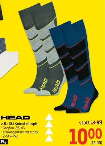 Metro Head z.B. Ski Kniestrümpfe Angebot