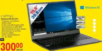 Metro Captiva Notebook N5 40 21V1 Angebot