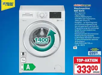 Metro elektrabregenz Waschmaschine WAF 81470 Angebot