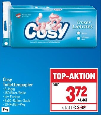 Metro Cosy Toilettenpapier Angebot