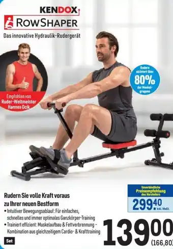 Metro Kendox Rudern Sie volle Kraft voraus zu lhrer neuen Bestform Angebot