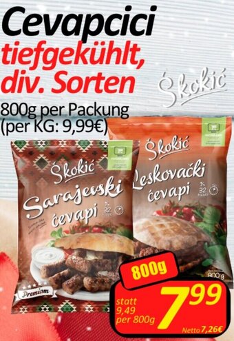 Wurstico Cevapcici 800g Angebot