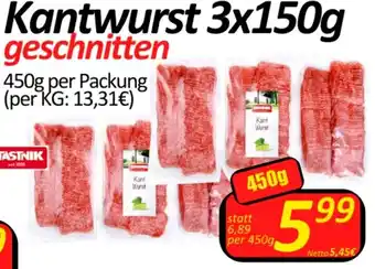 Wurstico Kantwurst 3x150 g 450g Angebot