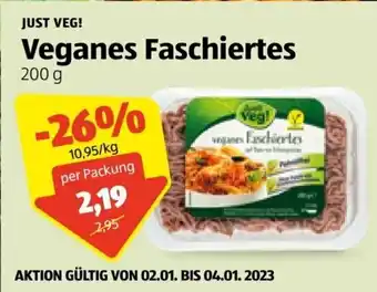 Hofer Just Veg! Veganes Faschiertes 200 g Angebot