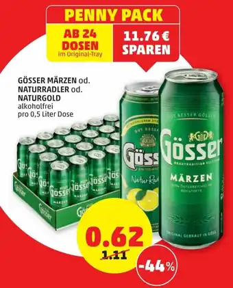 PENNY Gösser Märzen Od. Naturradler Natur Gold Angebot