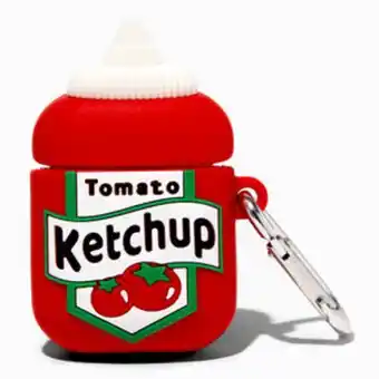 Claire's Ketchup bottle silicone earbud case cover - compatible with apple airpods® Angebot