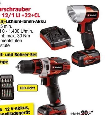 Zgonc Akku-bohrschrauber set te-cd 12/1 li +22+cl Angebot