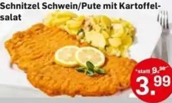 Möbel Ludwig Schnitzel Schwein/Pute mit Kartoffel-salat Angebot